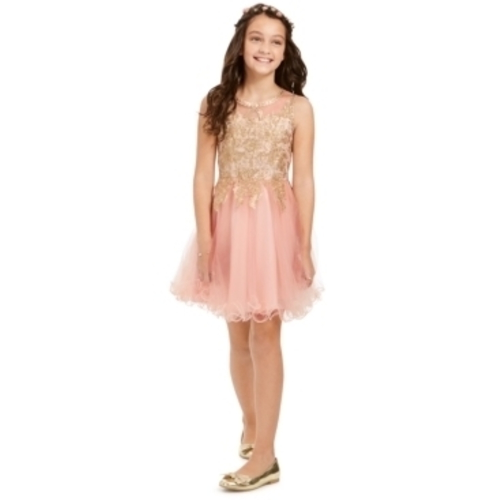 Rare Editions Blush Ballerina Dress for Big Girls
